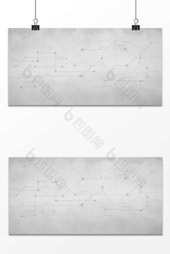 科技灰度商务电路背景图片