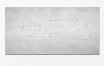 科技灰度商务电路背景图片