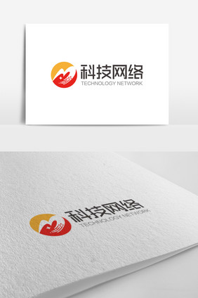 大气时尚M字母科技网络logo标志