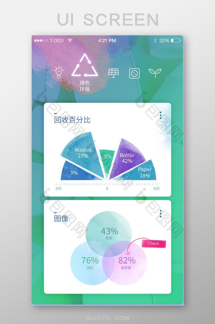 智能家居环保数据分析统计app界面