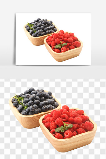 新鲜蓝莓覆盘子水果素材图片