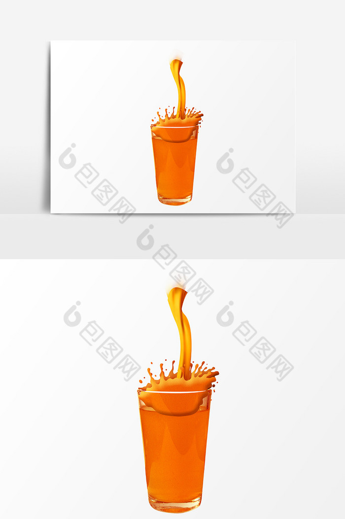 动感玻璃杯飞溅的橙汁图片图片