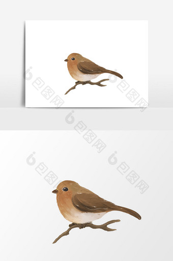 卡通手绘动物小鸟元素图片