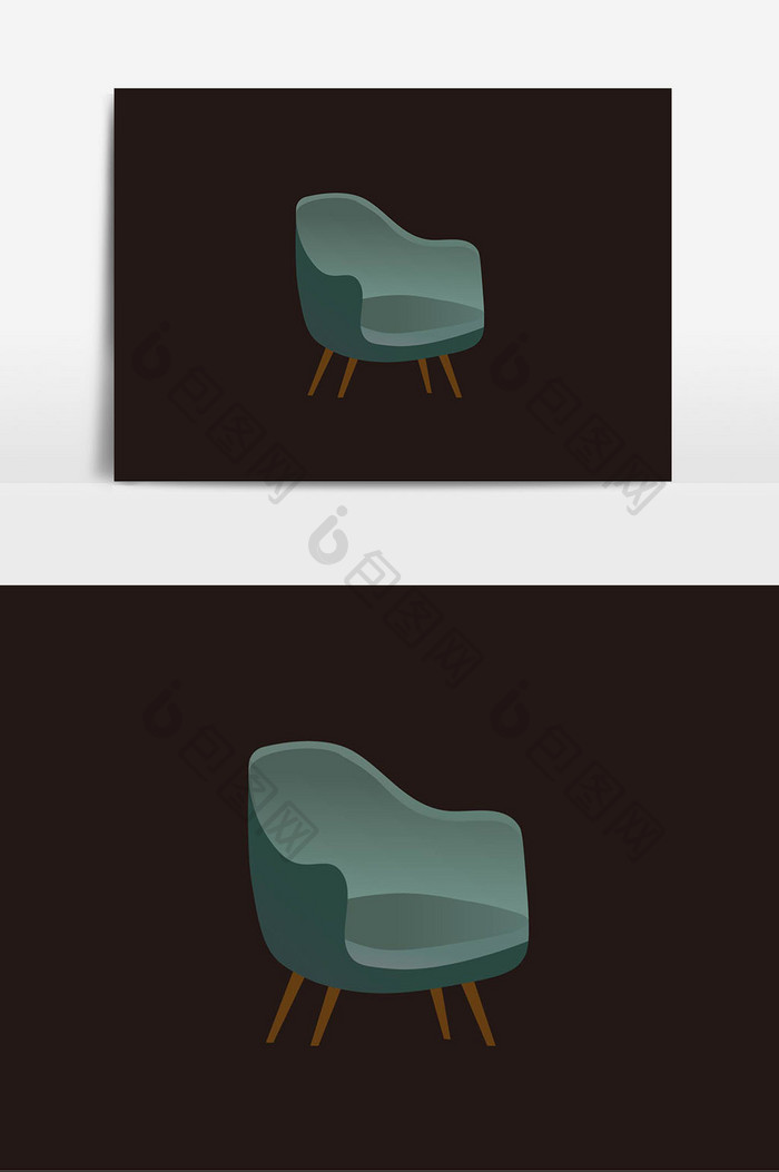 椅子插画元素素材
