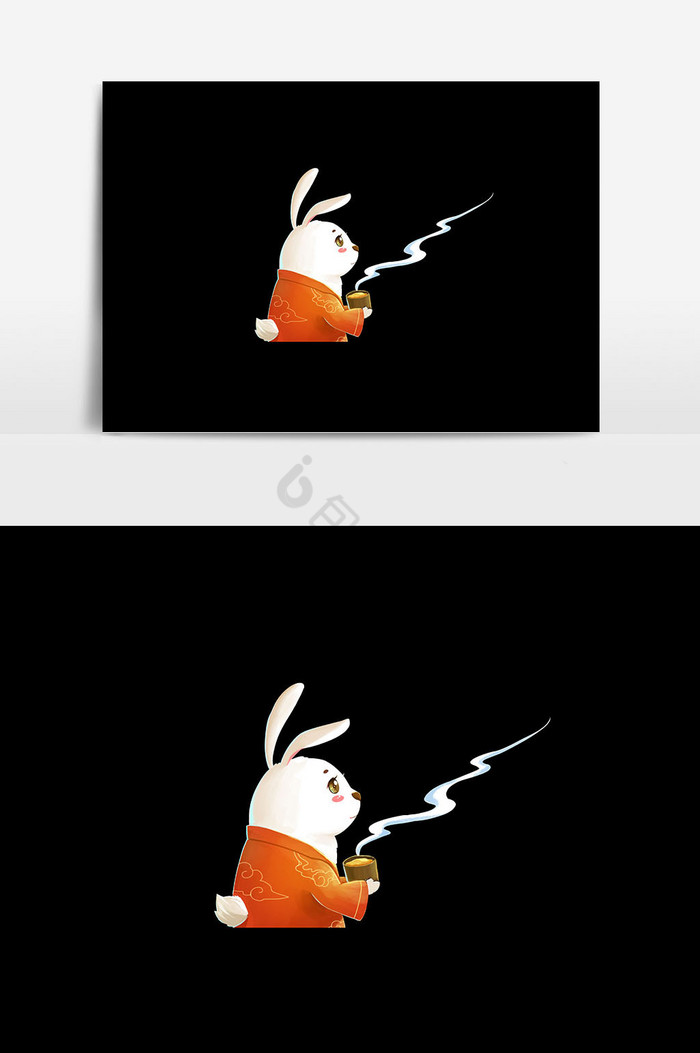 兔子插画图片