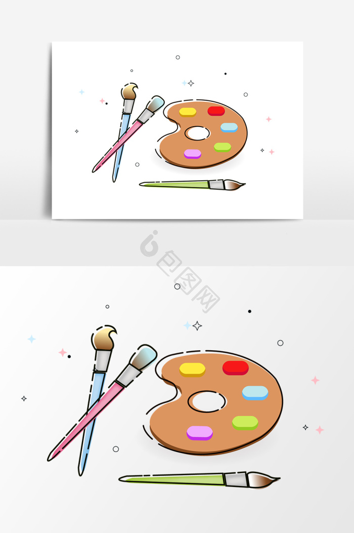 卡通画板图片-卡通画板素材免费下载-包图网