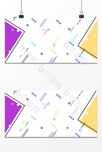 简约白色风格几何背景图片