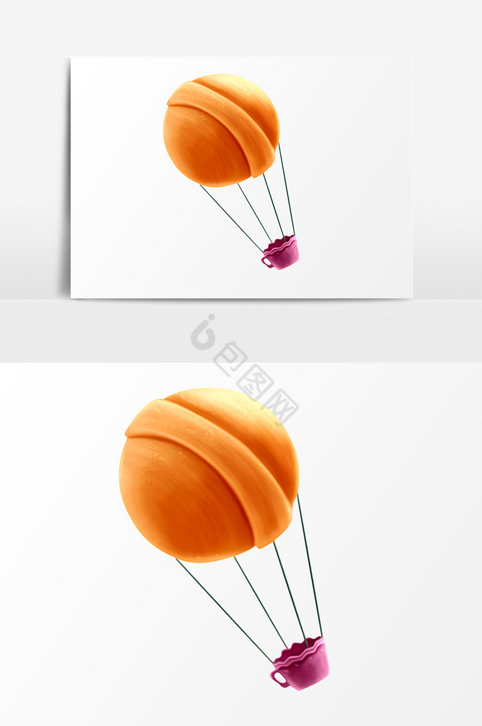 C4D热气球图片