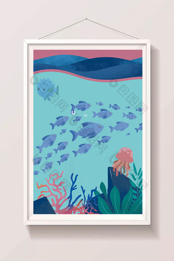 海洋插画图片