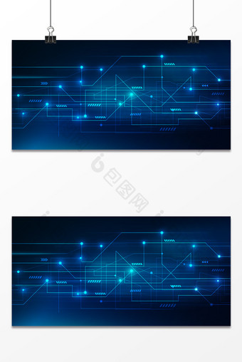 科技蓝线路技术信息背景图片