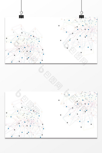 炫酷点线色彩背景图片
