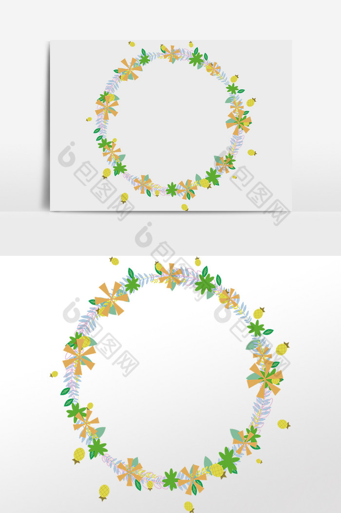 花环花朵植物图片