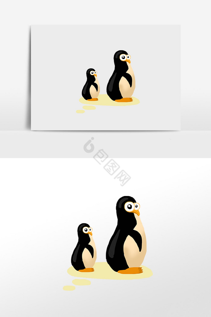 卡通可爱企鹅图片-卡通可爱企鹅素材免费下载-包图网