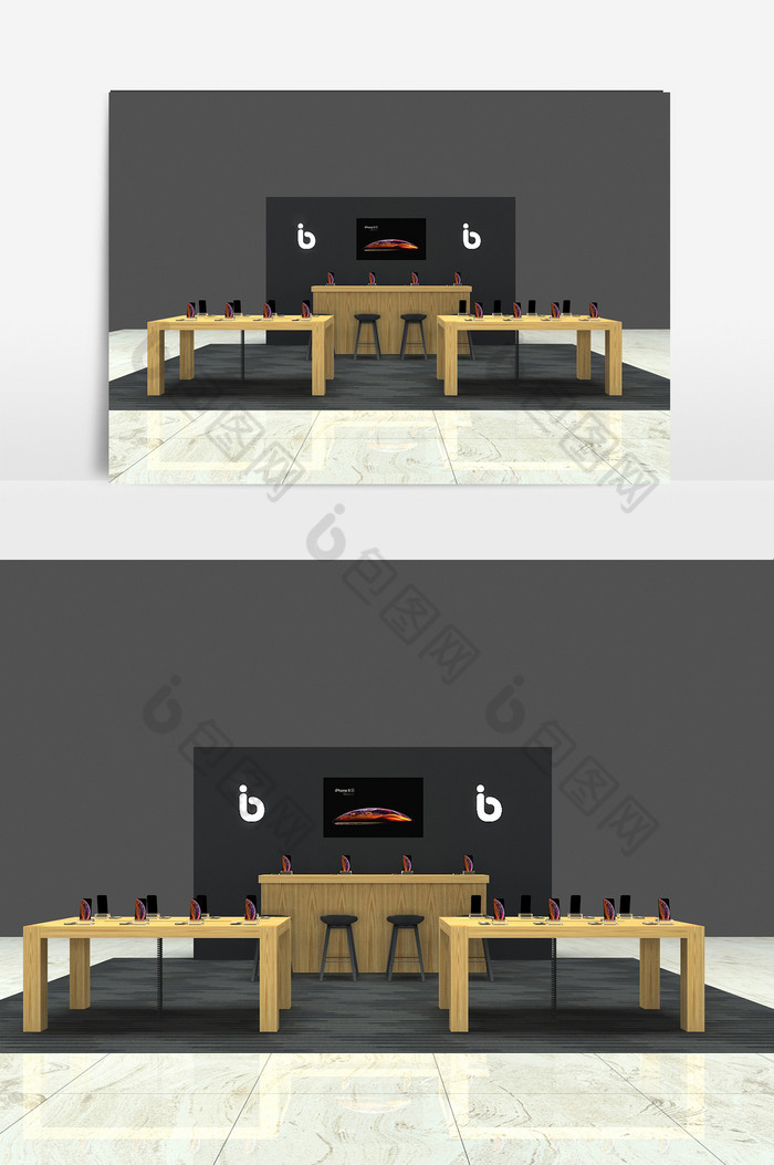 手机体验中心模型图片图片