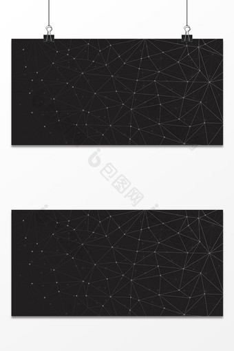 科技网格渐变三角形多边形背景展板设计图片