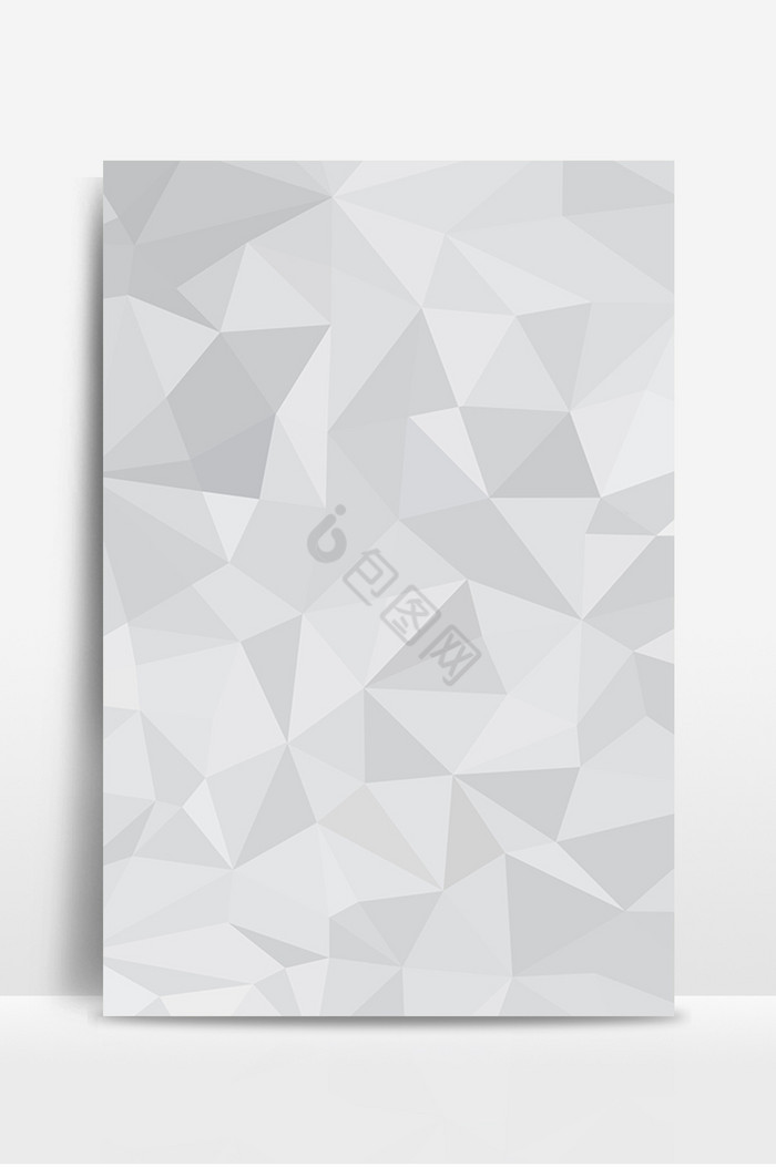 灰白黑三角三角形多边形展板