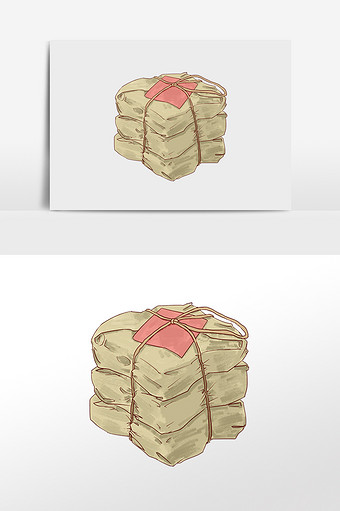 手绘医疗药物中药插画元素图片下载