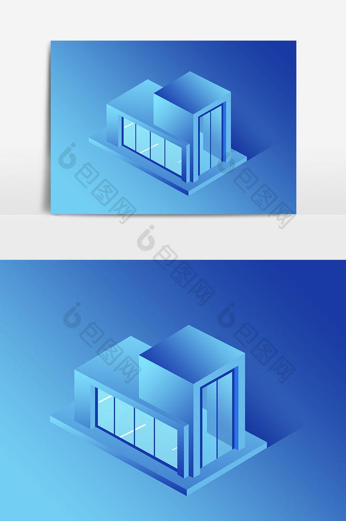 3D立体风格建筑