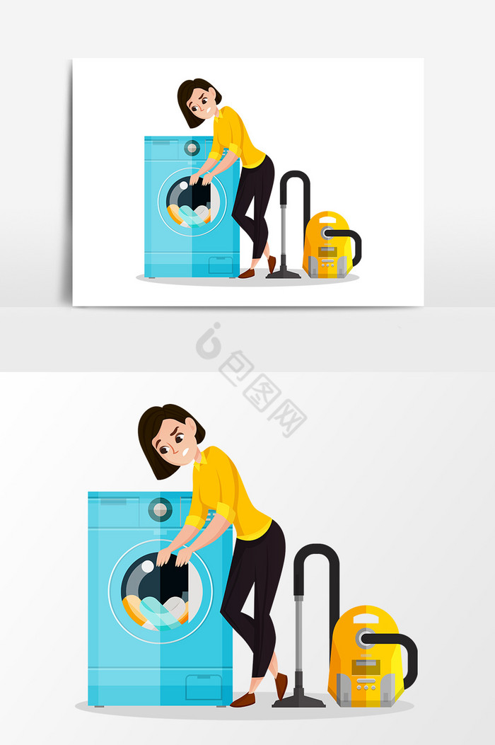 妇女洗衣机