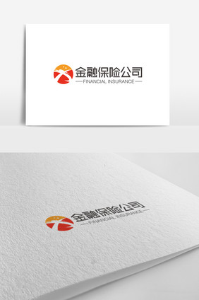 经典大气时尚X字母金融保险logo标志