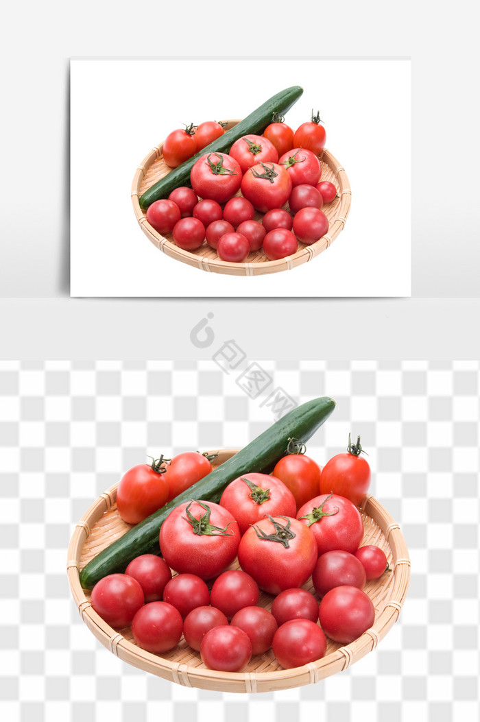 新鲜黄瓜西红柿果蔬图片