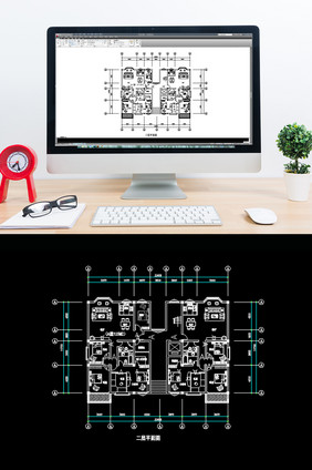 楼层图纸住宅楼房楼层CAD建筑图纸