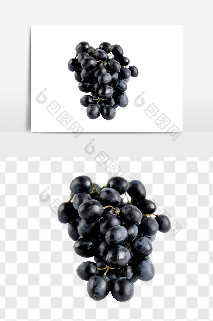 新鲜葡萄高清png素材