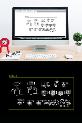 厨房模块合集CAD模块合计