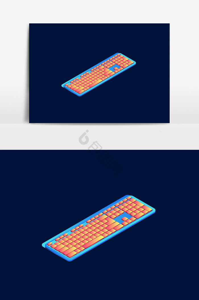 键盘25D光感3C图片