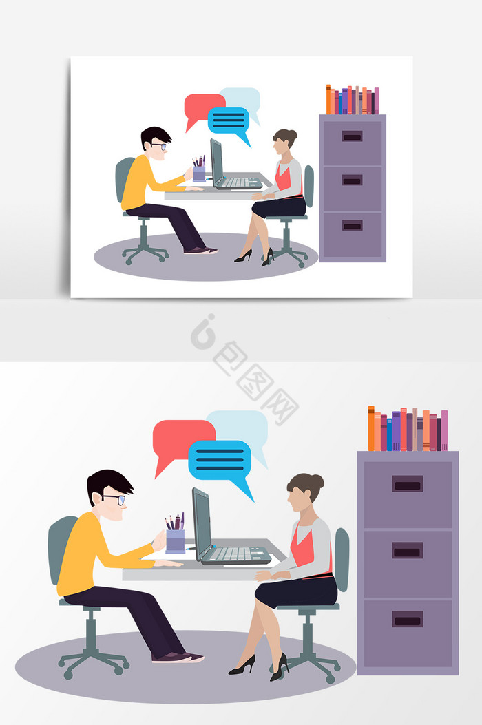 办公室人员图片-办公室人员素材免费下载-包图网