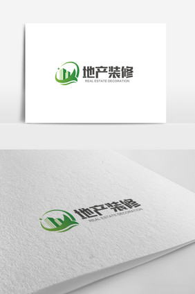 时尚大气房地产装修公司logo标志