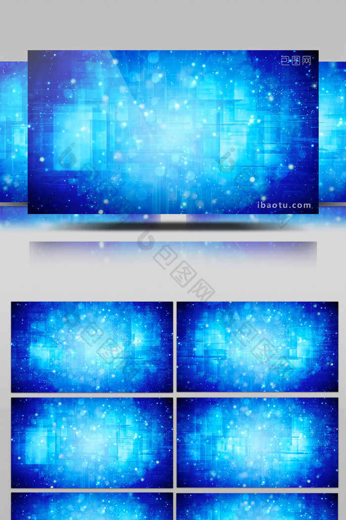 蓝色科技数据粒子数据互联网背景视频素材