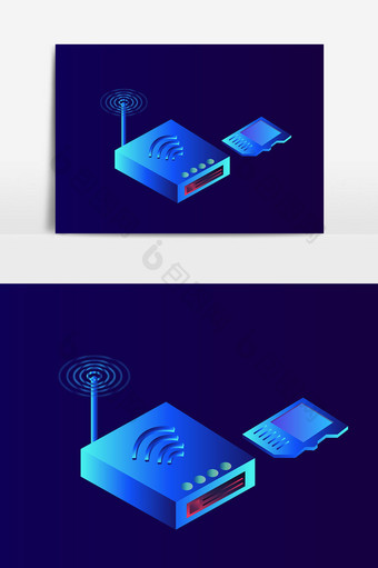 路由器光感元素设计图片