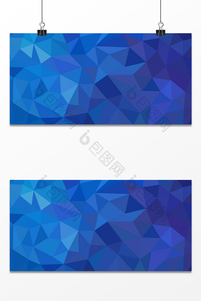 蓝色渐变科技风简约扁平网格元素背景设计