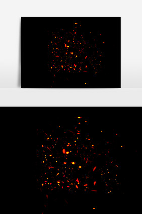 斑驳粒子光效设计元素