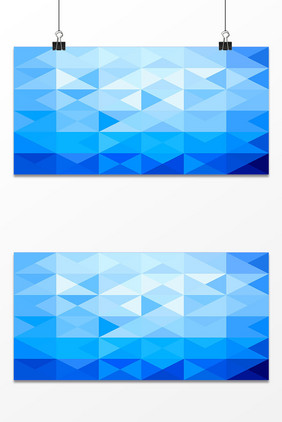 蓝色几何科技背景设计