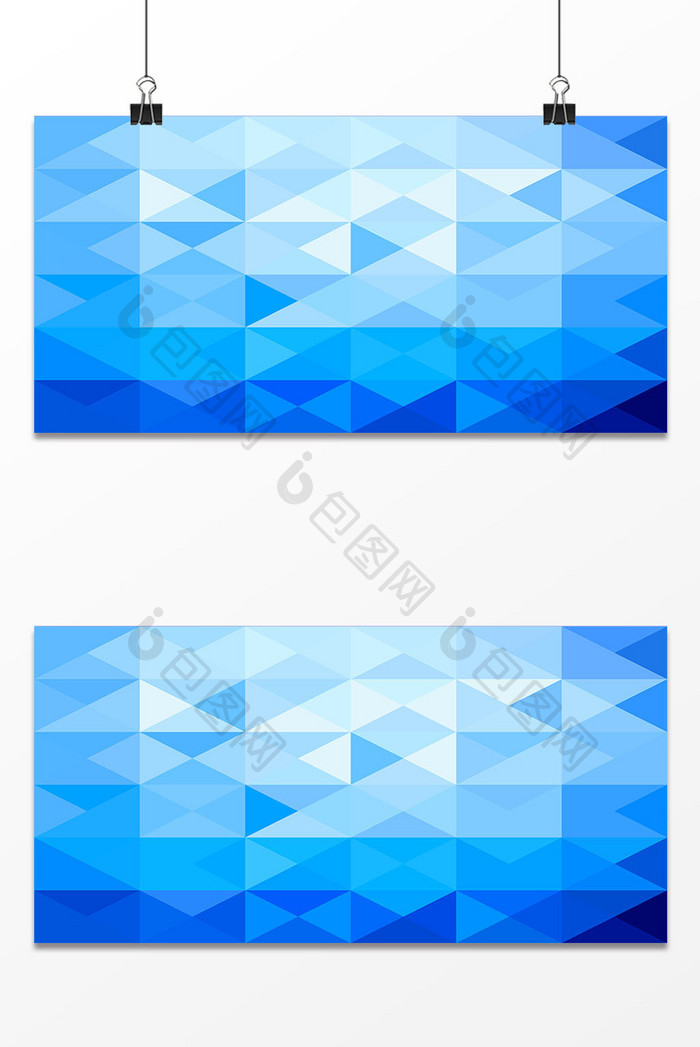 蓝色几何科技背景设计
