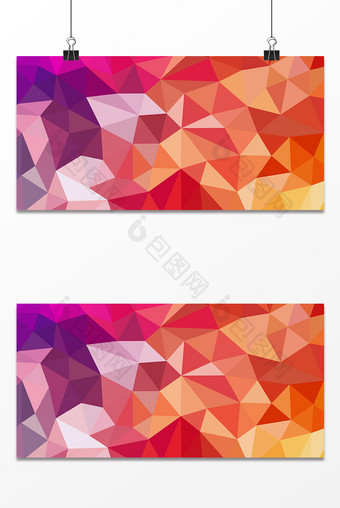 彩色多变科技风简约扁平网格元素背景设计图片