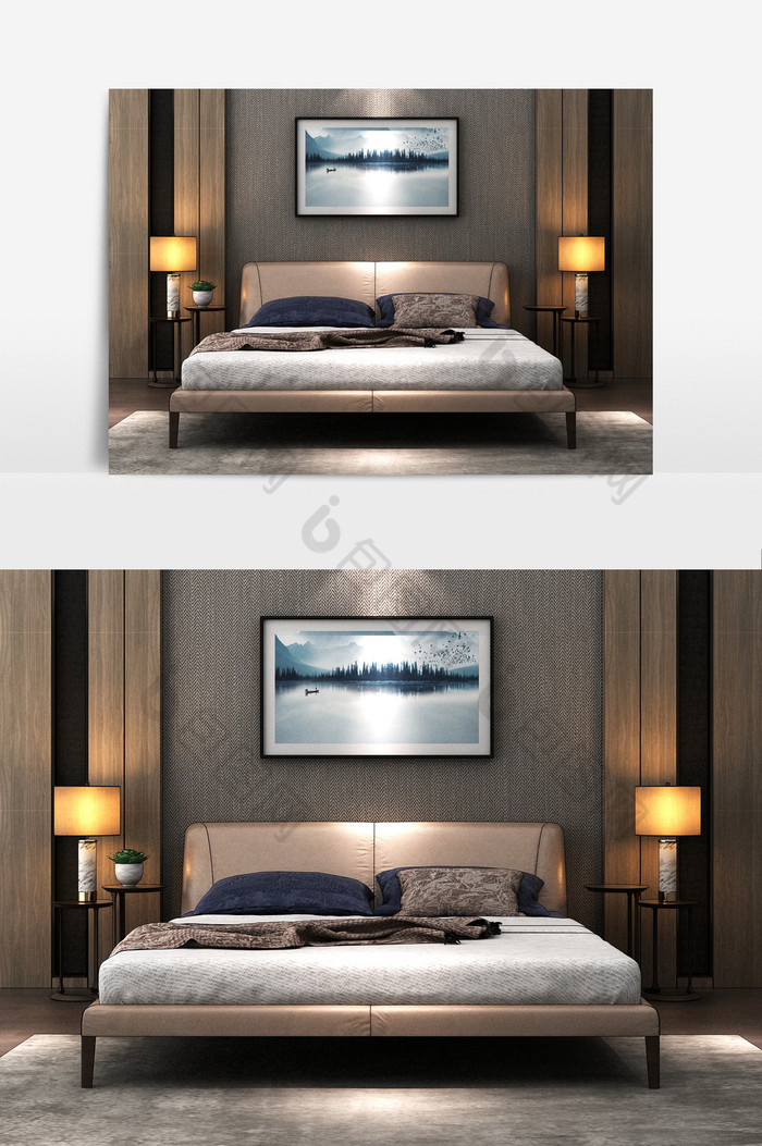 床上用品大床双人床图片