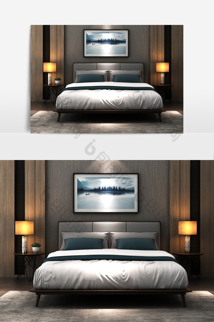 床上用品大床双人床图片