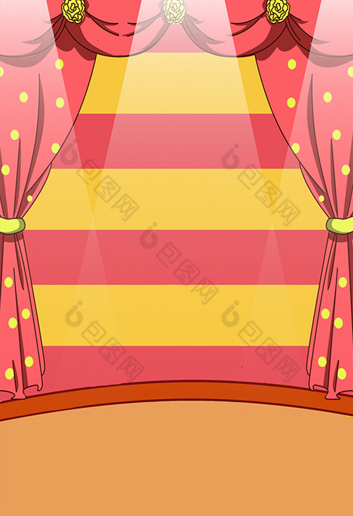 舞台插画图片