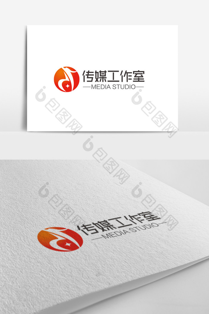 时尚大气d字母传媒工作室logo标志