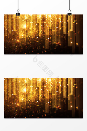 金色线条光柱粒子商务年会背景布图片