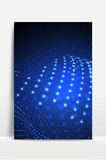唯美大气蓝色科技光线商务海报背景图图片