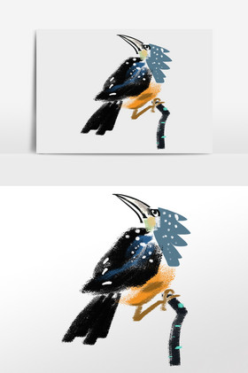 鸟元素海报设计