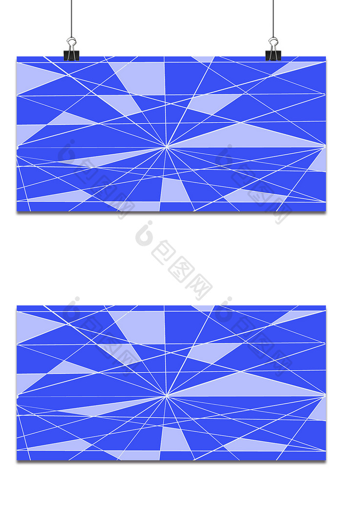 蓝色几何图形背景素材