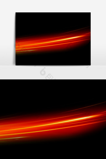 红色炫光效果设计元素图片