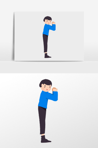手绘抱拳的人插画元素通用背景1024*1540图片素材免费下载-编号1165906-潮点视频