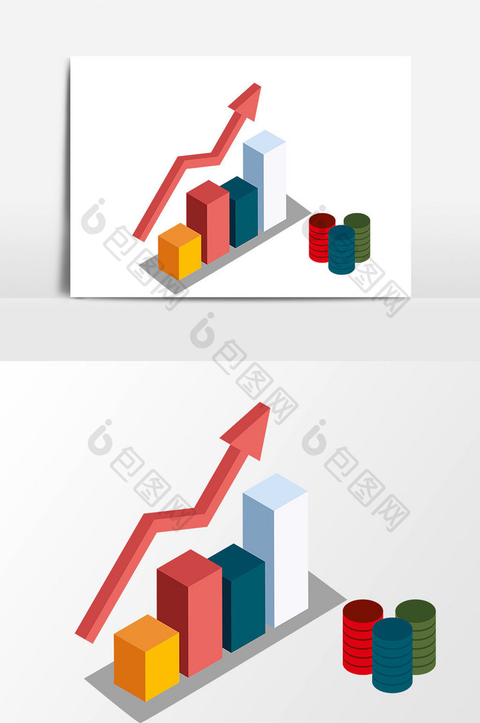 手绘卡通金融设计元素