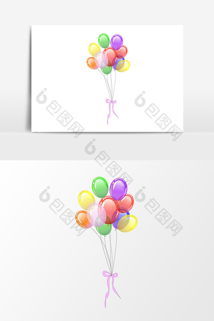 卡通气球设计元素